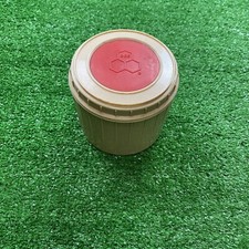 Bee Plastics Inc L530 Thermos Brown and Red Made In USA Vintage
