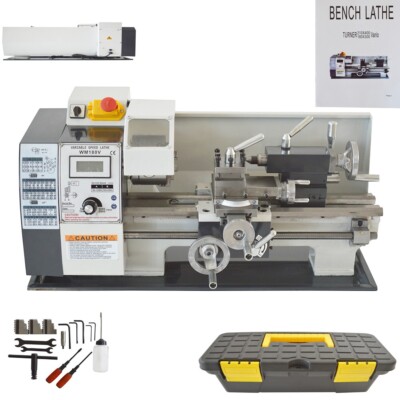 WM180V Precision Metal Bench Lathe 600W Metric/British 110V 50/60Hz Spindle:MT3