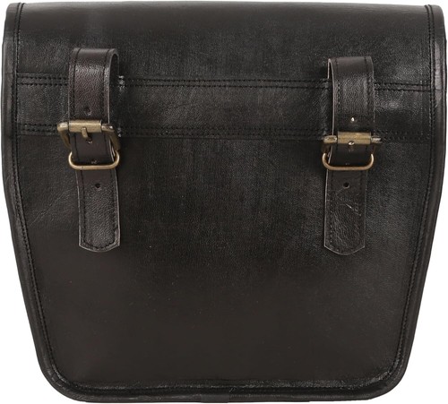 Handmade Leather Motorcycle Pannier Bag Motorcycle Storage Pouch Side Saddle Bag - Picture 6 of 24