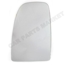 Left Passenger side Flat Wing door mirror glass for Peugeot Boxer 2006-2024
