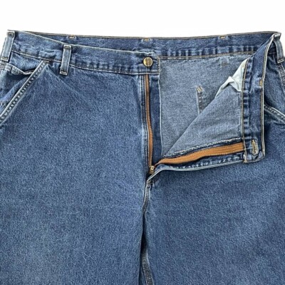 Carhartt Men B13-DPS Carpenter Jeans Blue Pockets Loose