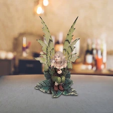 Forest Fairy Statue 6"H Fantasy Collectible Decorative Figurine Room Decor