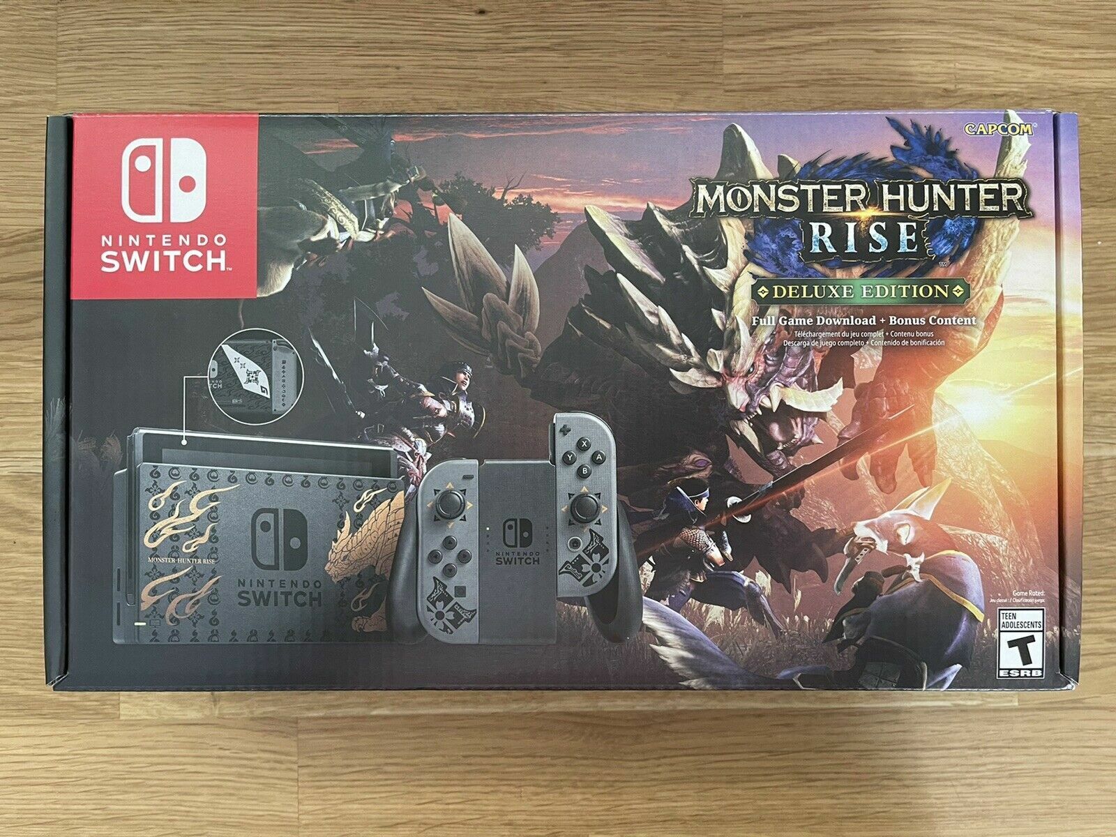 New Nintendo Switch Monster Hunter Edition US Rise eBay Hand Deluxe 45496597436 NIB Console | In