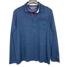 Tailorbyrd Quarter Zip Performance Pullover Men  s Sz L Pocket Collar Long Sleeve