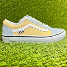 Vans Old Skool Winter Sky Mens Size 6.5 Blue Yellow Athletic Shoes Sneakers