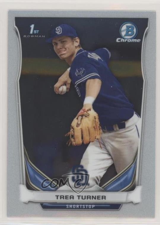 2014 Bowman Draft Chrome Trea Turner #CDP10