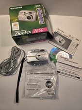 Fujifilm FinePix A340 Digital Camera Boxed 16MB xD Card Silver  Y2K 4MB Vintage