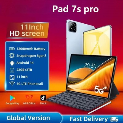 Pad Android 14 Tab Tablets Snapdragon 8 Gen 3 22GB+2TB 5G Dual SIM 11Inch Tablet