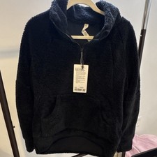 Lululemon Scuba Oversized Funnel Neck Half Zip Fleece Black XS/S