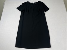 Ann Taylor Petite Little Black Bow Dress Size 6P  T-shirt Dress