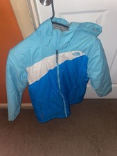 Big Kids Size 18 Aqua Blue Northface Hyvent Coat