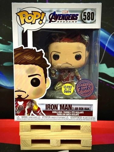 Funko Pop Marvel Avangers Endgame - I Am Iron Man GITD Edición Especial #580