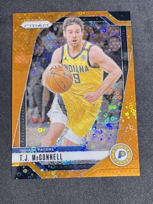 2024-25 Panini Prizm TJ McConnell Fast Break Orange /125 Indiana Pacers #191