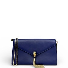 Bvlgari Serpenti Forever Shoulder Bag Blue Lambskin zs012926a6 