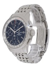 Breitling Premier Chronograph Steel Black Dial Mens 42mm Watch B/P A13315 3