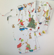  Pottery Barn Teen Flannel Pajamas THE GRINCH  MAX Christmas Holiday LARGE