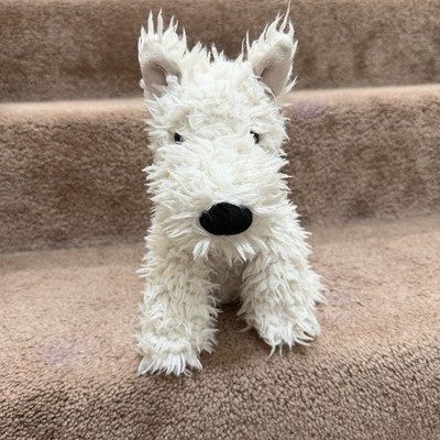 Jellycat Munro Scottie Dog Plush Toy 10  (Medium) signature creamy, tufty fur