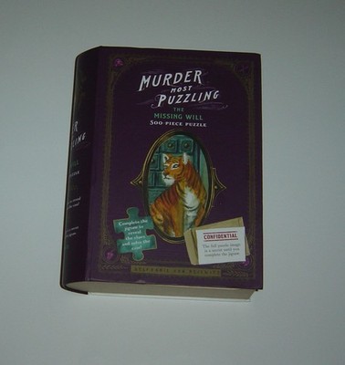 Murder Most Puzzling ''Missing Will'' 500 Piece Mystery Jigsaw Puzzle, Complete!