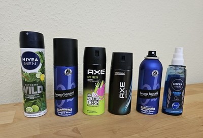 Deodorant für Männer * NIVEA MEN * AXE * Bruno Banani * 6 Stück