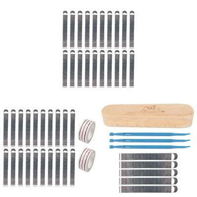 20PCS Sewing Clips Stainless Steel Hemming Clips Sewing Measurement Ruler Hem