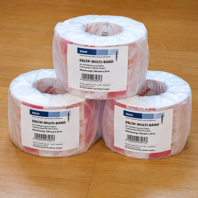 3x Dörken DELTA-MULTI-BAND 100 mm x 25 m Folienklebeband NEU