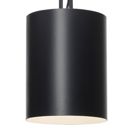 Crystorama Alston 8" Wide Matte Black 1-Light Cylinder Mini Chandelier - Picture 3 of 4