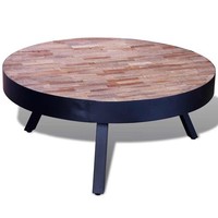 Kaffeetisch Altholz Teak Couchtisch Beistelltisch Holztisch Sofatisch Vidaxl