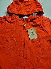 NWT Magellan Youth XL Racing Red Heather Grey Jacket Lightweight Hooded Zip