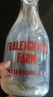 Vntg Fraleigh Hill Farm Millbrook, N.Y. Glass Milk Bottle