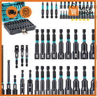 Steckschluesselsatz 54Tlg Magnetisch Sechskant Stecknuss Set Bit Nuss Werkzeug