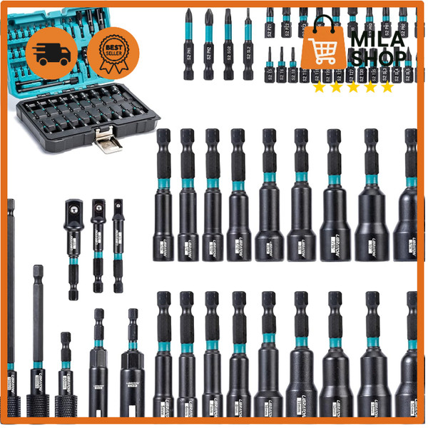 Steckschluesselsatz 54Tlg Magnetisch Sechskant Stecknuss Set Bit Nuss Werkzeug-image