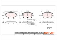 Dr!Ve+ Bremsbelagsatz, Scheibenbremse Vorderachse U.A. FüR Seat, Skoda, Vw