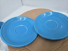 2 Fiesta  Saucer Homer Laughlin FiestaWare Peacock Retired