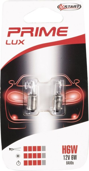 Start Paar Halogenlampen Glas H6W 12V 6W BAX9S Original-image
