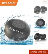Waterproof Shower Speaker HD Water Resistant Bluetooth Handsfree Portable wit...