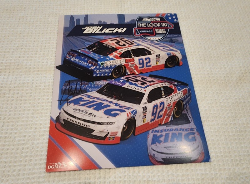 2024 Josh Bilicki "Insurance King Chicago" #92 NASCAR postcard