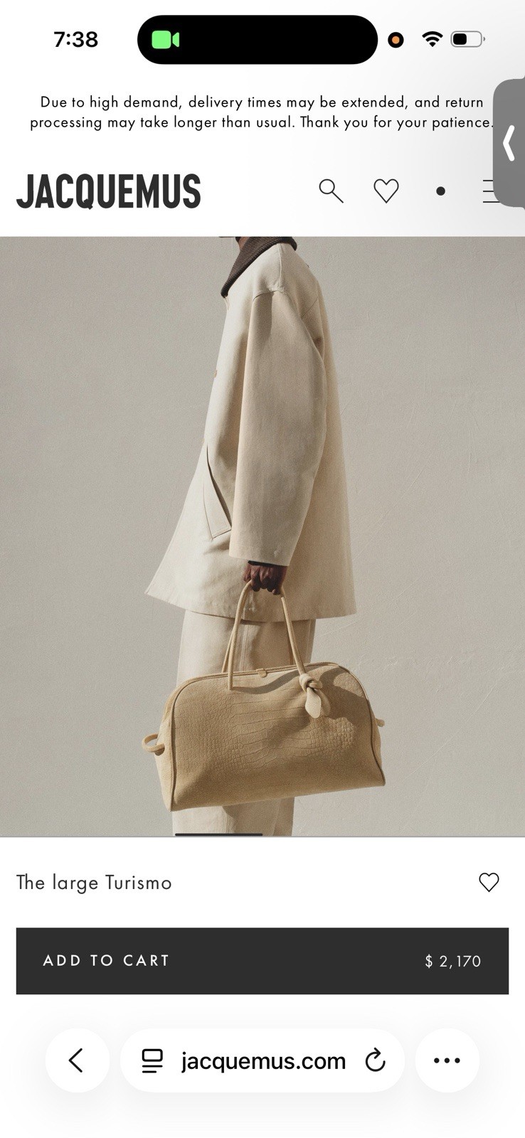 Jacquemous The large turismo handbag