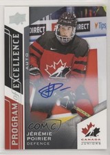 2020 Team Canada Juniors Program of Excellence Autos Jeremie Poirier Auto 03od