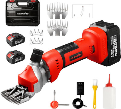 Cordless Electric Sheep Shears -500W 2400RPM Heavy Duty Animal Grooming Clippers