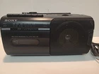 Vintage Sony CFM-10 Compact AM/FM Radio Cassette Player Black TESTED & WORKING