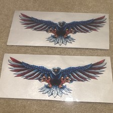 Bald Eagle USA Flag Waterproof Vinyl Sticker Decal 4
