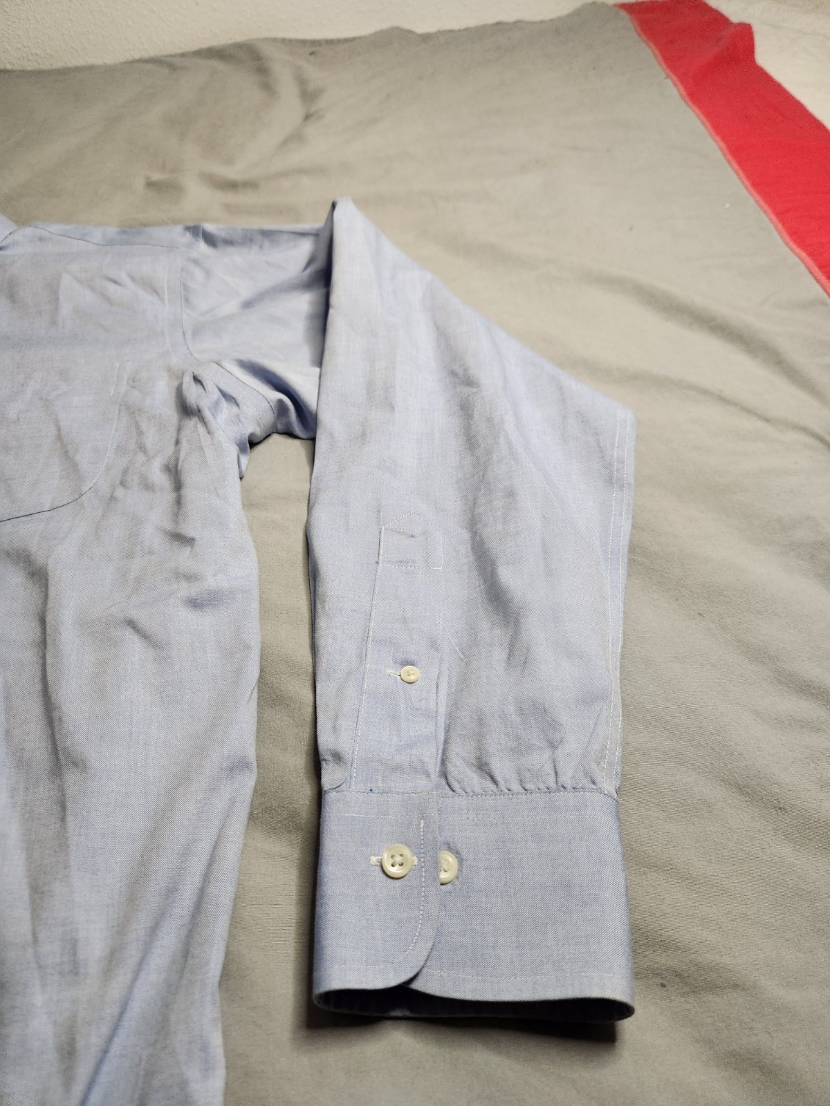 Lauren Ralph Lauren Button Up Dress Shirt Mens Size 16 34/35 Blue Preppy NEW thumbnail 4