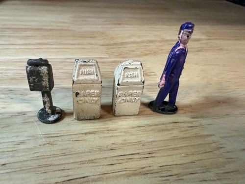 Vintage Lead Miniature Diacast Hand Carts And Other Miniature Toys - Picture 13 of 13