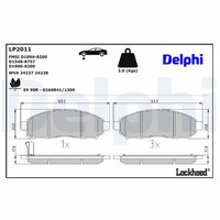 Delphi Bremsbelagsatz Scheibenbremse LP2011 FüR R51 Navara NP300 Pathfinder D40