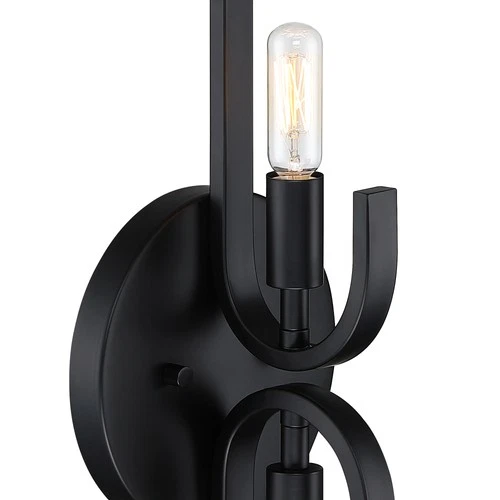 Designers Fountain D314C-2WS Skye 2 Light 17" Tall Wall Sconce - Black - Picture 4 of 5