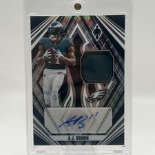 2023 Panini Phoenix AJ BROWN Veteran Materials Patch auto /50 Eagles
