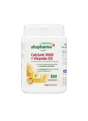 Altapharma Calcium 1000 + Vitamin D3, 1x300 St., neu&ovp