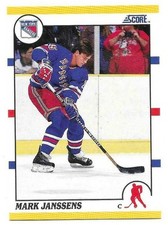 MARK JANSSENS 1990-91 SCORE ROOKIE TRADED CARD NEAR MINT+ CONDITION