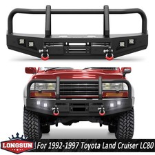 For 1992-1997 Toyota Land Cruiser Lc80 Front Bumper Wwinch Plate Sensor Holes For 1992-1997 Toyota Land Cruiser Lc80 Front Bumper Wwinch Plate Sensor Holes