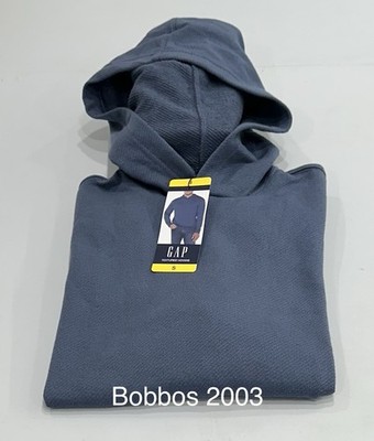 GAP Men's Textured Hoodie, Blue, Size S